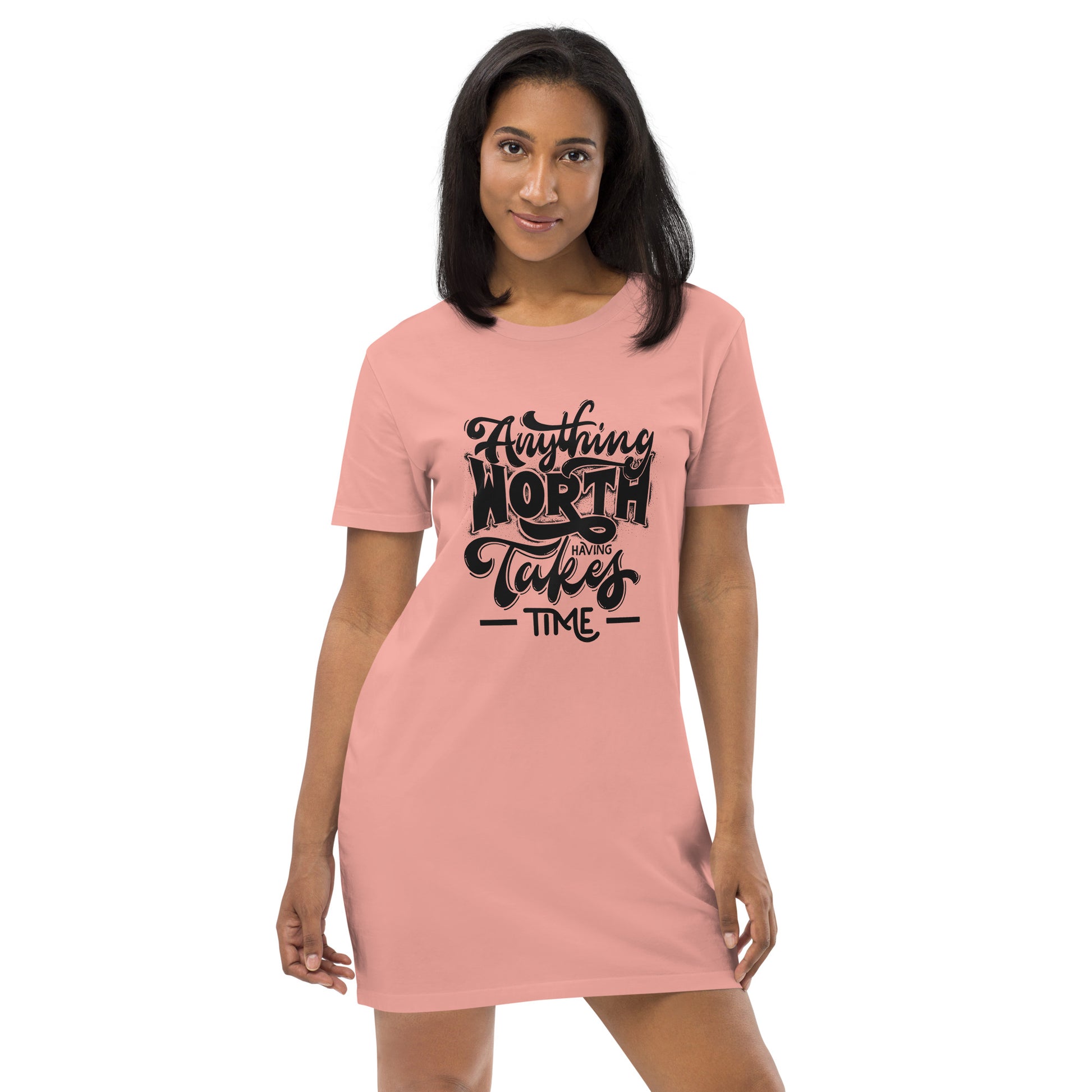 Women's organic cotton t-shirt dress ILL KNOB Women's organic cotton t-shirt dress ILL KNOB