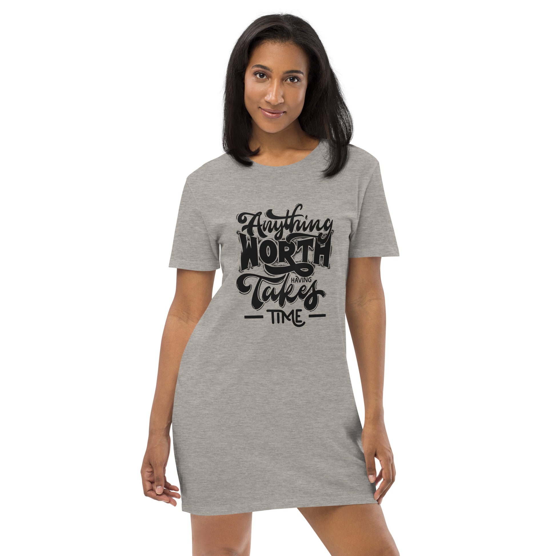 Women's organic cotton t-shirt dress ILL KNOB Women's organic cotton t-shirt dress ILL KNOB